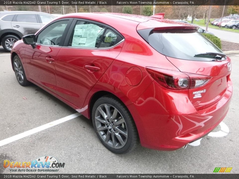 2018 Mazda MAZDA3 Grand Touring 5 Door Soul Red Metallic / Black Photo #6
