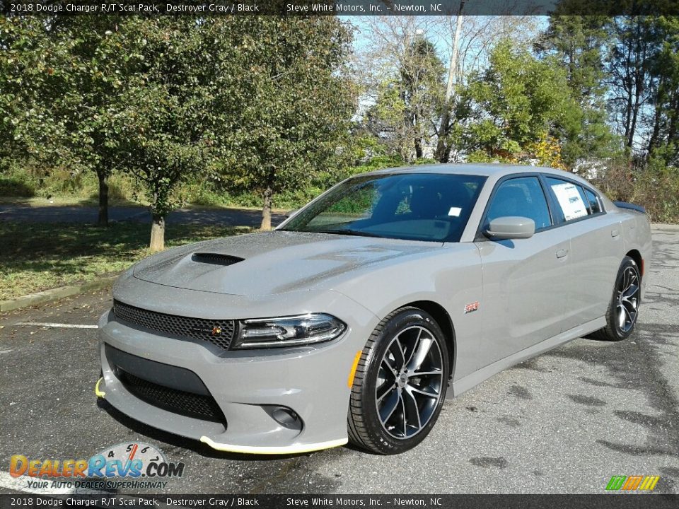 2018 Dodge Charger R/T Scat Pack Destroyer Gray / Black Photo #2
