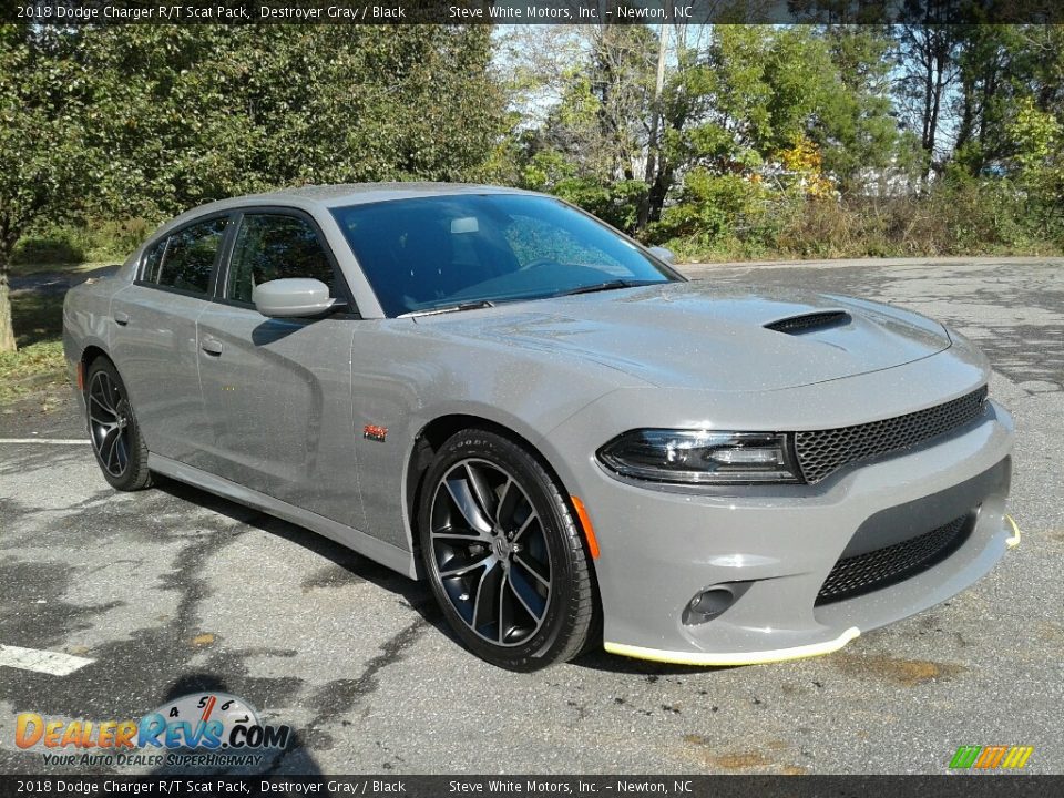 2018 Dodge Charger R/T Scat Pack Destroyer Gray / Black Photo #4