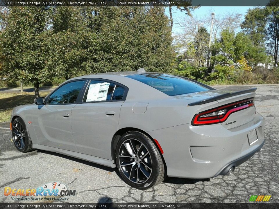 2018 Dodge Charger R/T Scat Pack Destroyer Gray / Black Photo #8