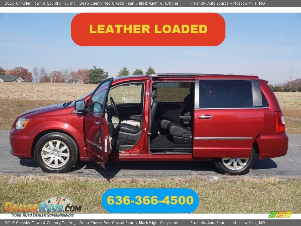 2016 Chrysler Town & Country Touring Deep Cherry Red Crystal Pearl / Black/Light Graystone Photo #1