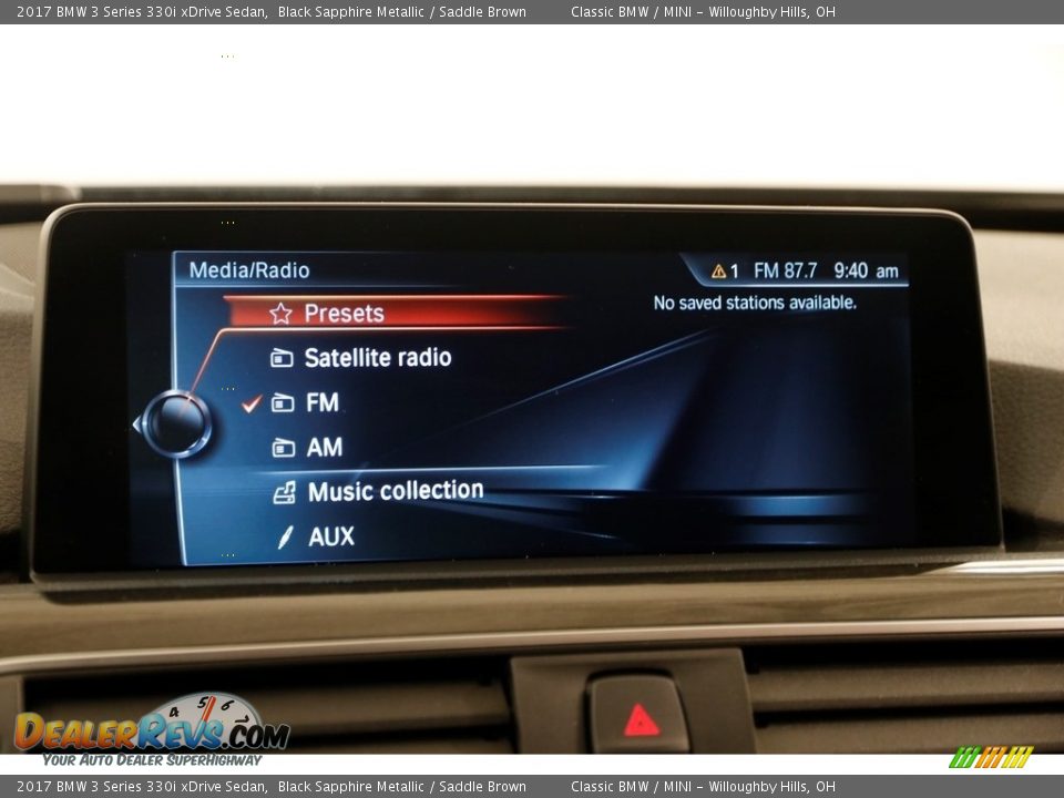 2017 BMW 3 Series 330i xDrive Sedan Black Sapphire Metallic / Saddle Brown Photo #14