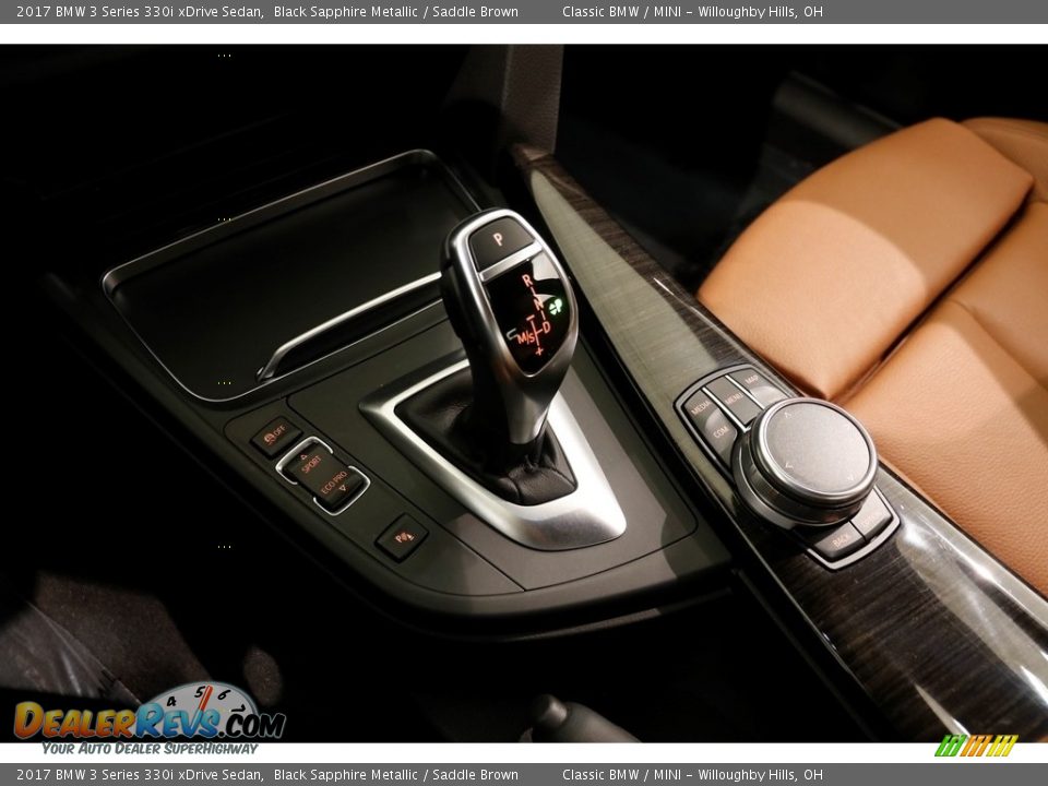 2017 BMW 3 Series 330i xDrive Sedan Black Sapphire Metallic / Saddle Brown Photo #15