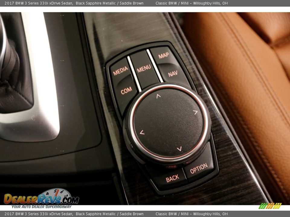 2017 BMW 3 Series 330i xDrive Sedan Black Sapphire Metallic / Saddle Brown Photo #17