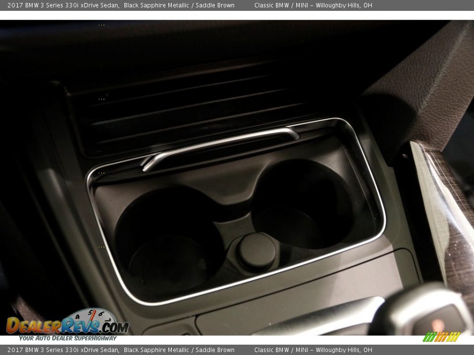 2017 BMW 3 Series 330i xDrive Sedan Black Sapphire Metallic / Saddle Brown Photo #18