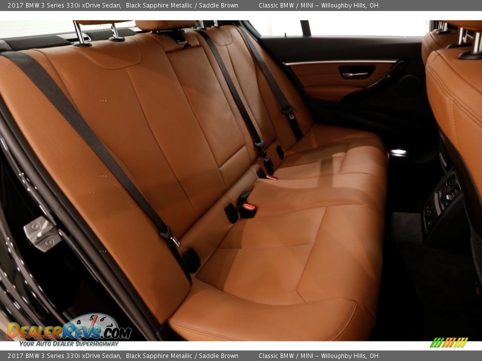 2017 BMW 3 Series 330i xDrive Sedan Black Sapphire Metallic / Saddle Brown Photo #20