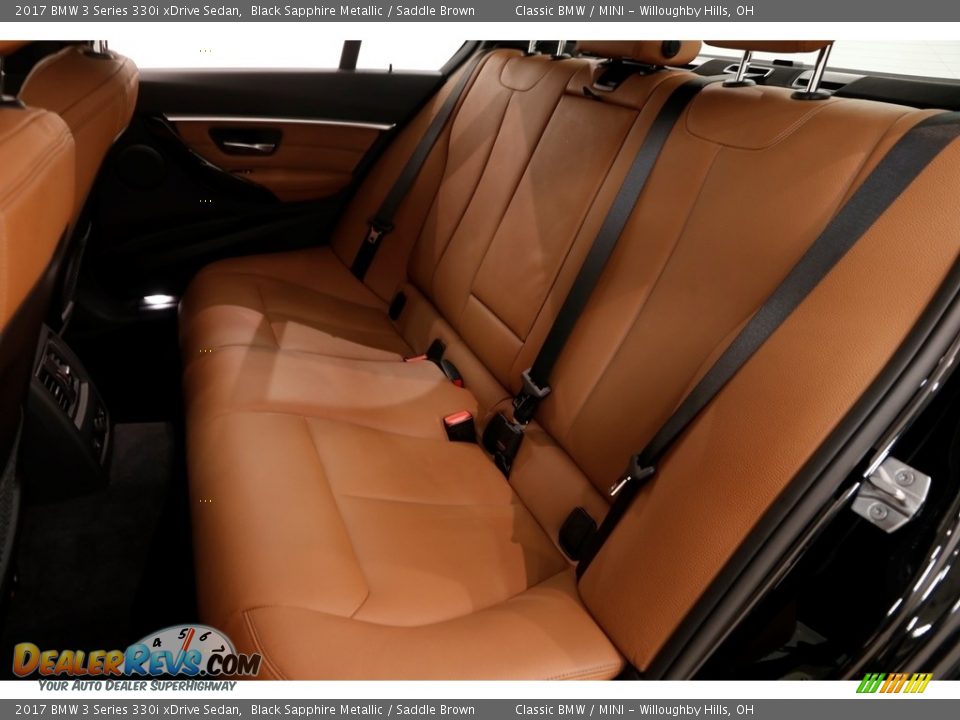 2017 BMW 3 Series 330i xDrive Sedan Black Sapphire Metallic / Saddle Brown Photo #21