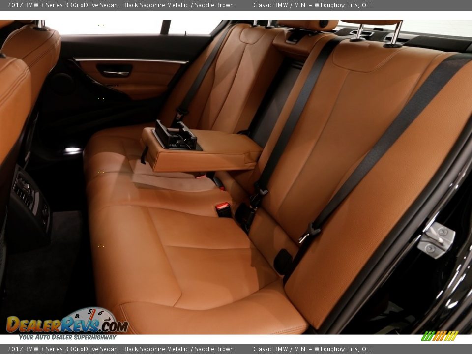 2017 BMW 3 Series 330i xDrive Sedan Black Sapphire Metallic / Saddle Brown Photo #22