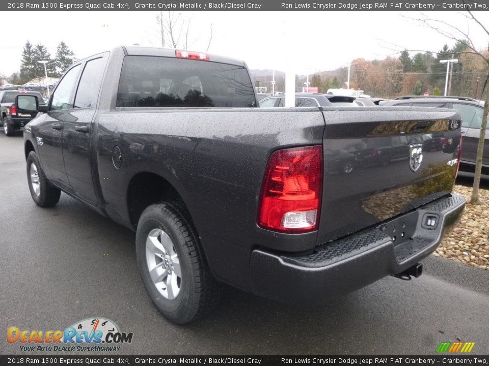 2018 Ram 1500 Express Quad Cab 4x4 Granite Crystal Metallic / Black/Diesel Gray Photo #2