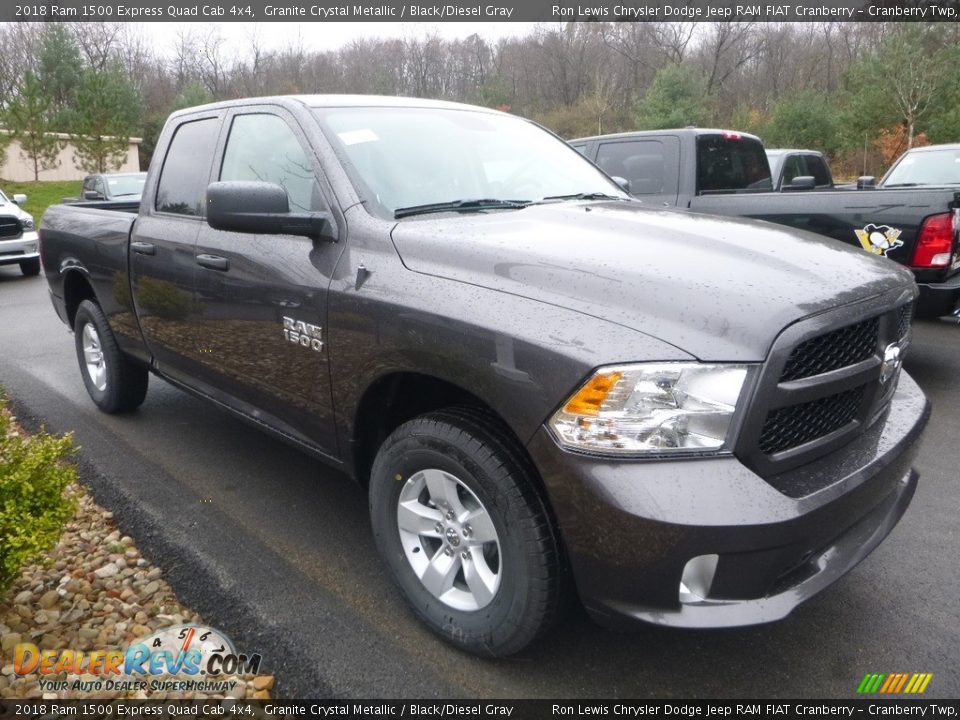 2018 Ram 1500 Express Quad Cab 4x4 Granite Crystal Metallic / Black/Diesel Gray Photo #5