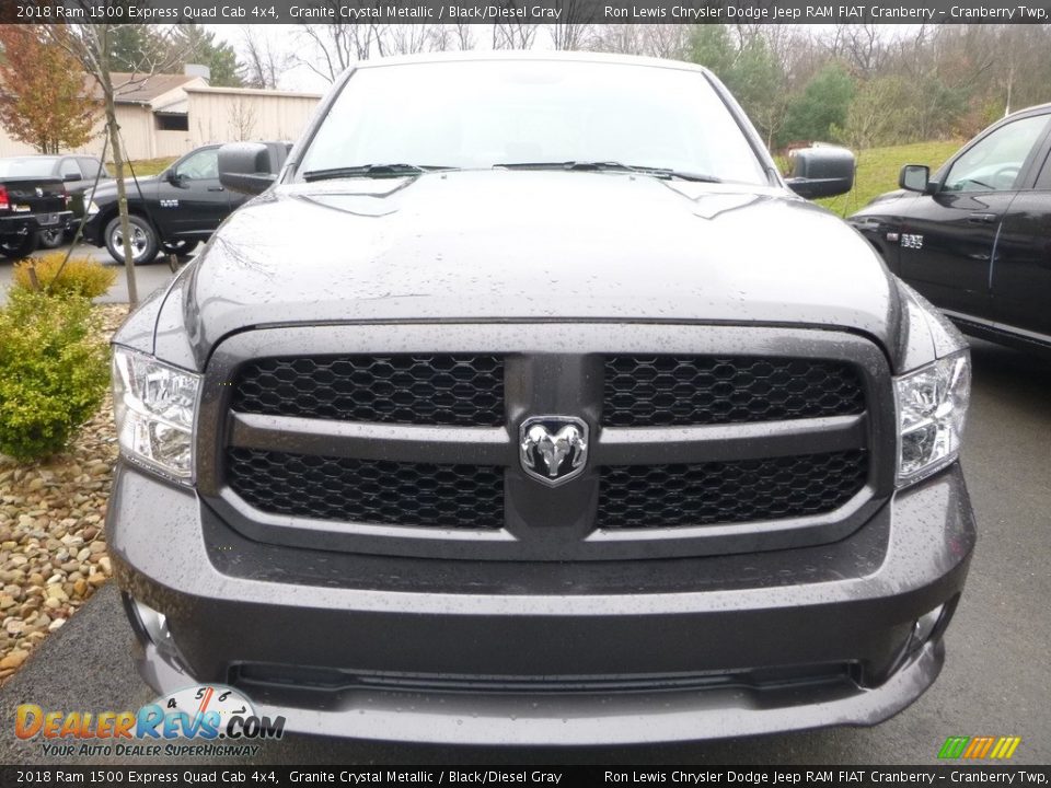 2018 Ram 1500 Express Quad Cab 4x4 Granite Crystal Metallic / Black/Diesel Gray Photo #6