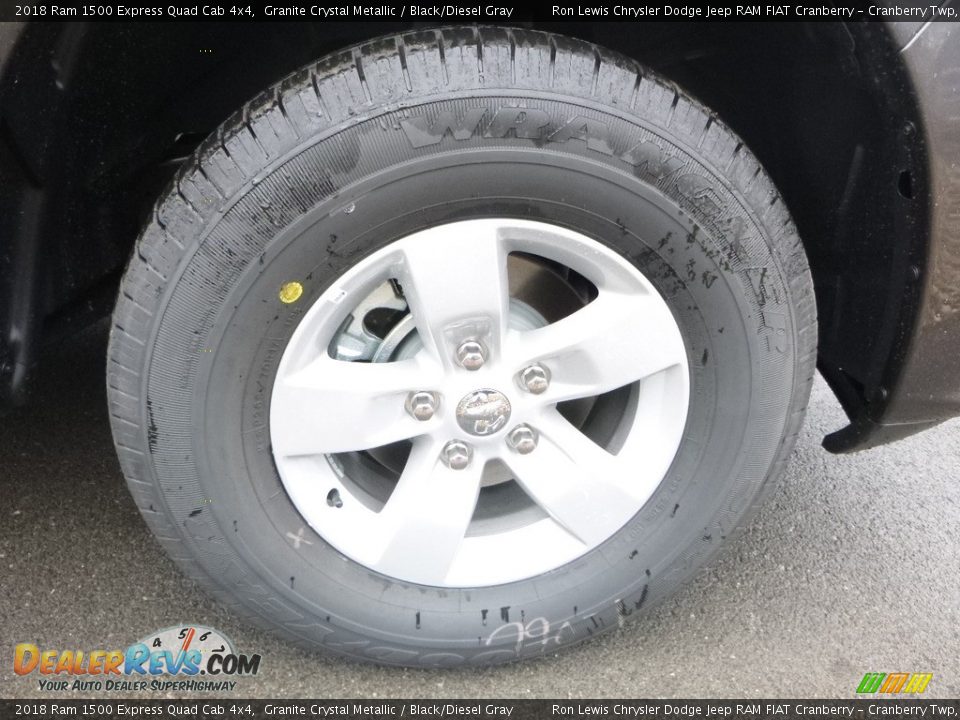 2018 Ram 1500 Express Quad Cab 4x4 Granite Crystal Metallic / Black/Diesel Gray Photo #7