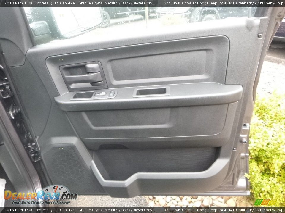 2018 Ram 1500 Express Quad Cab 4x4 Granite Crystal Metallic / Black/Diesel Gray Photo #10