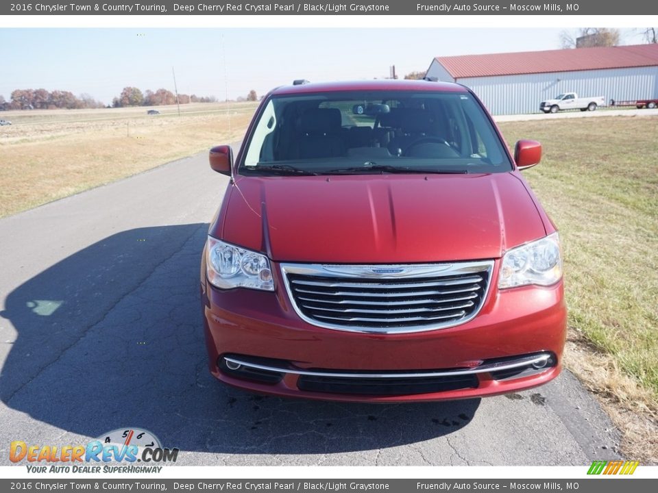 2016 Chrysler Town & Country Touring Deep Cherry Red Crystal Pearl / Black/Light Graystone Photo #28