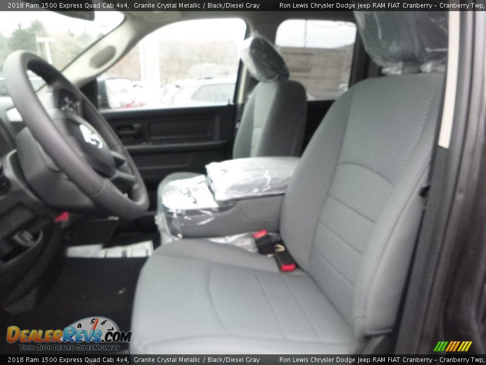 2018 Ram 1500 Express Quad Cab 4x4 Granite Crystal Metallic / Black/Diesel Gray Photo #13