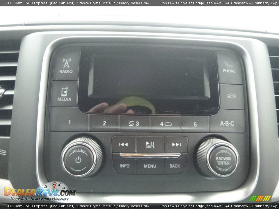 2018 Ram 1500 Express Quad Cab 4x4 Granite Crystal Metallic / Black/Diesel Gray Photo #16