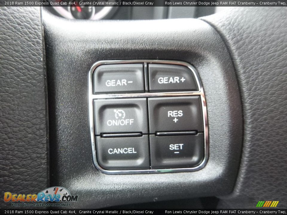 2018 Ram 1500 Express Quad Cab 4x4 Granite Crystal Metallic / Black/Diesel Gray Photo #18