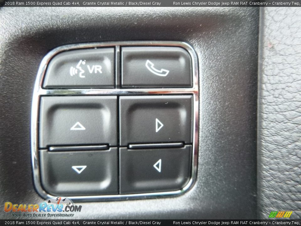 2018 Ram 1500 Express Quad Cab 4x4 Granite Crystal Metallic / Black/Diesel Gray Photo #19