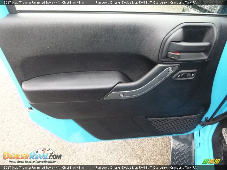 2017 Jeep Wrangler Unlimited Sport 4x4 Chief Blue / Black Photo #14