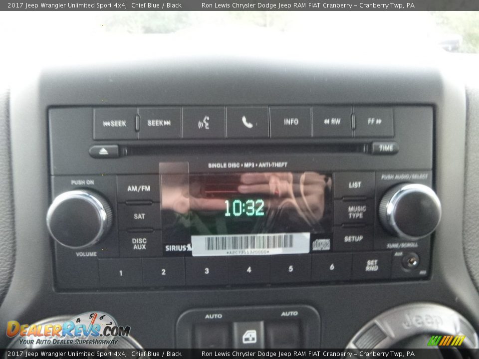 2017 Jeep Wrangler Unlimited Sport 4x4 Chief Blue / Black Photo #17