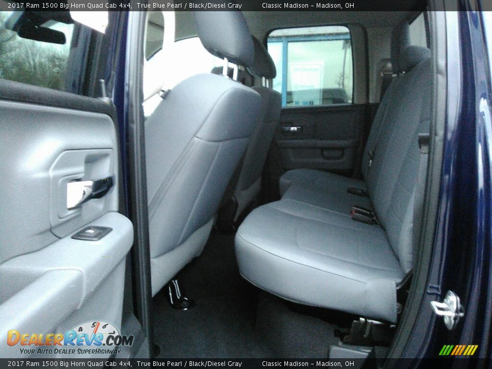 2017 Ram 1500 Big Horn Quad Cab 4x4 True Blue Pearl / Black/Diesel Gray Photo #14