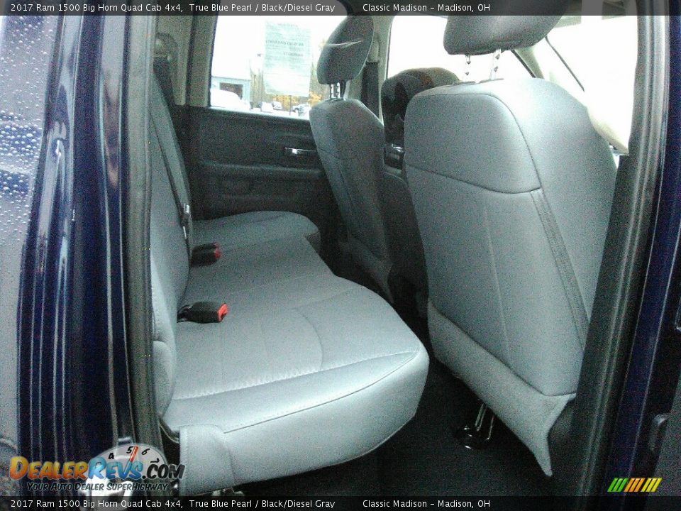 2017 Ram 1500 Big Horn Quad Cab 4x4 True Blue Pearl / Black/Diesel Gray Photo #15