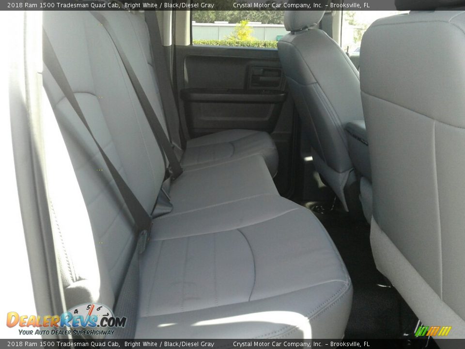 2018 Ram 1500 Tradesman Quad Cab Bright White / Black/Diesel Gray Photo #11
