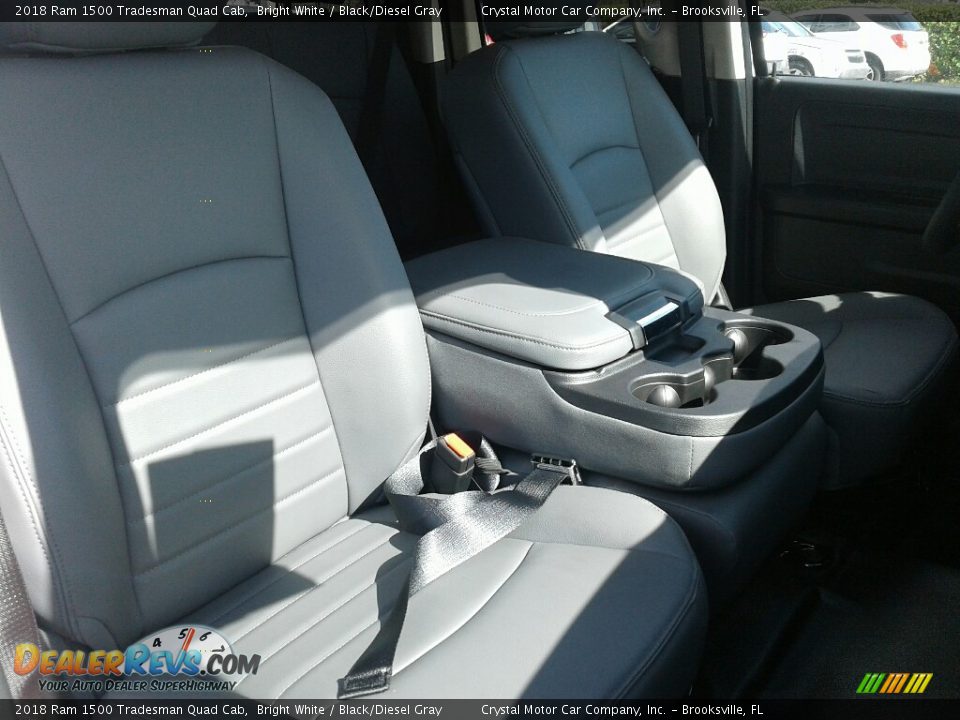 2018 Ram 1500 Tradesman Quad Cab Bright White / Black/Diesel Gray Photo #12