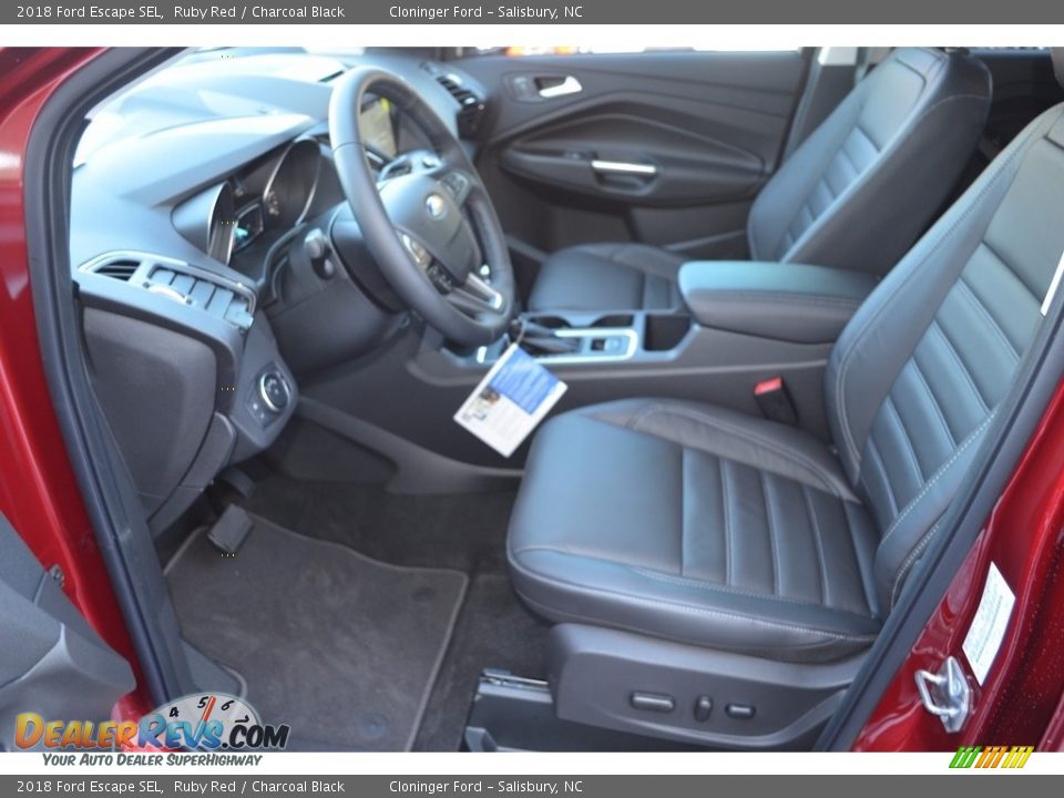 2018 Ford Escape SEL Ruby Red / Charcoal Black Photo #6