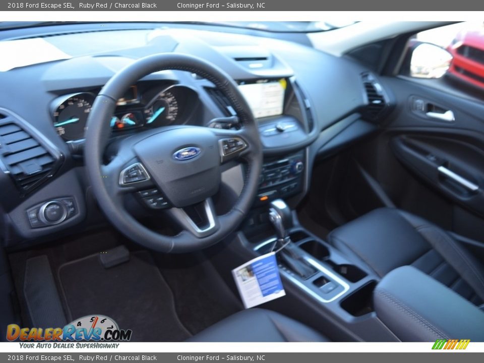 2018 Ford Escape SEL Ruby Red / Charcoal Black Photo #7