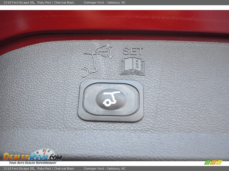 2018 Ford Escape SEL Ruby Red / Charcoal Black Photo #10
