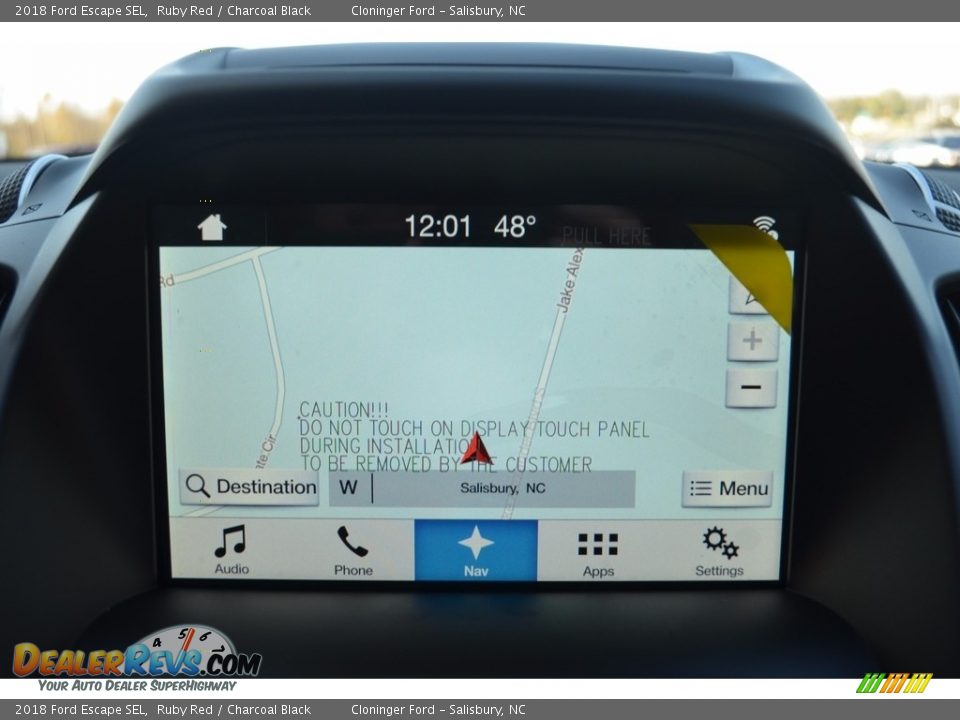 2018 Ford Escape SEL Ruby Red / Charcoal Black Photo #14