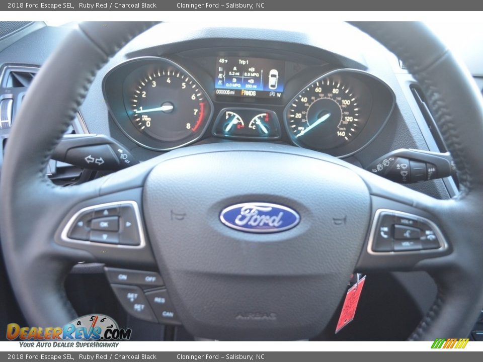 2018 Ford Escape SEL Ruby Red / Charcoal Black Photo #19