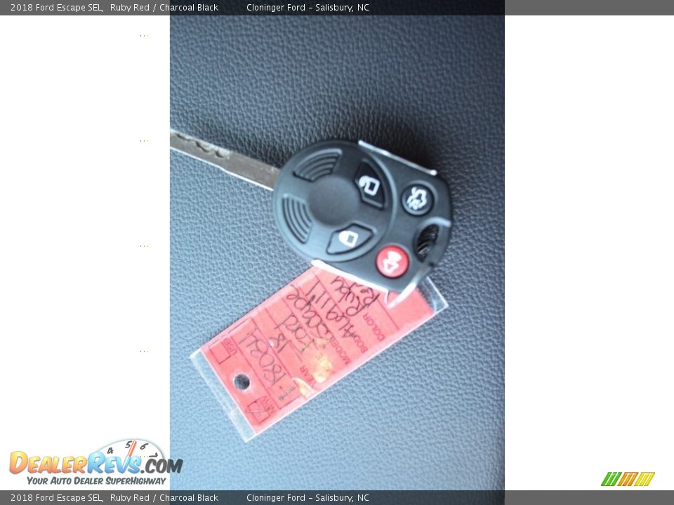2018 Ford Escape SEL Ruby Red / Charcoal Black Photo #21