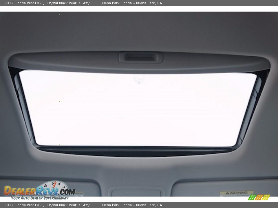 2017 Honda Pilot EX-L Crystal Black Pearl / Gray Photo #14