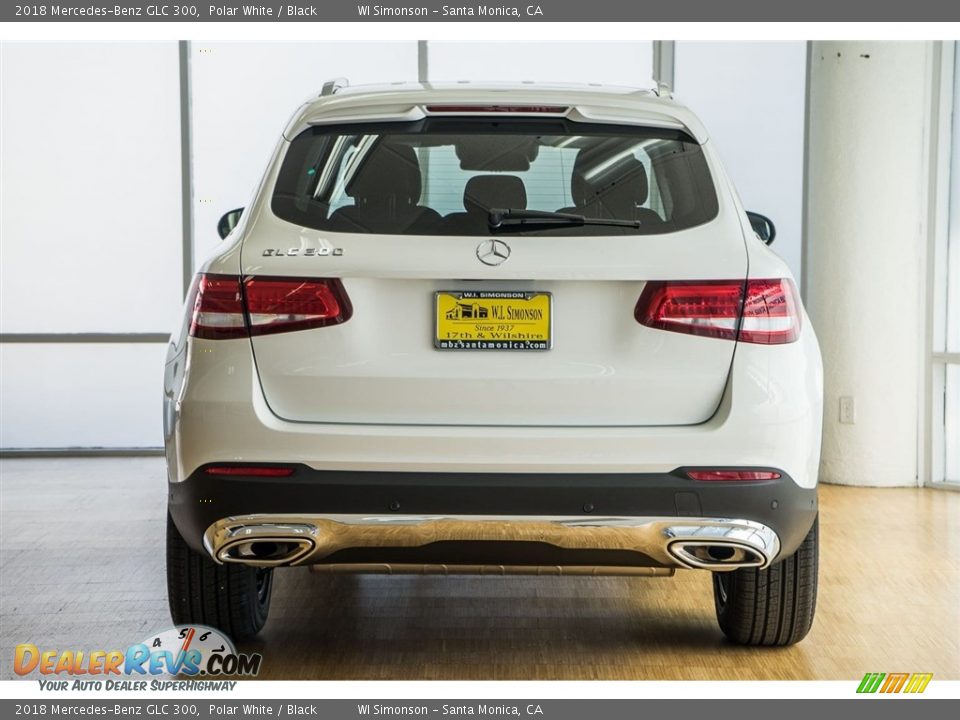 2018 Mercedes-Benz GLC 300 Polar White / Black Photo #4