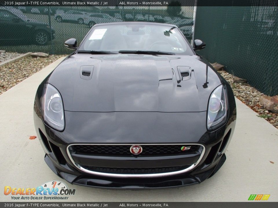 2016 Jaguar F-TYPE Convertible Ultimate Black Metallic / Jet Photo #8