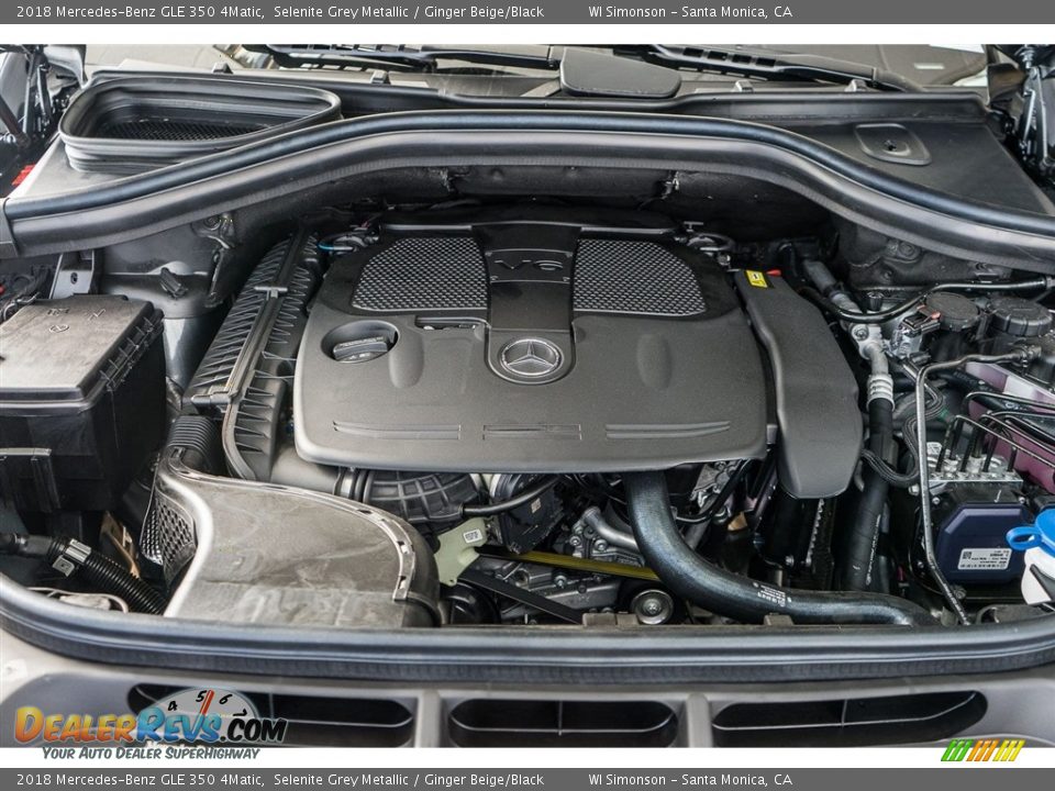 2018 Mercedes-Benz GLE 350 4Matic Selenite Grey Metallic / Ginger Beige/Black Photo #8