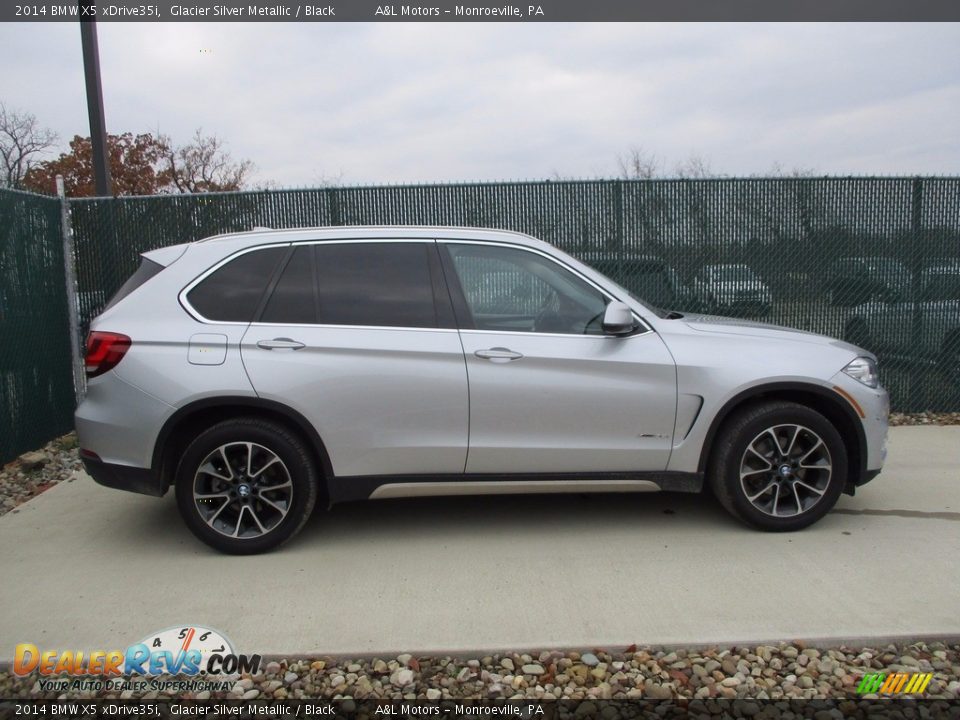 2014 BMW X5 xDrive35i Glacier Silver Metallic / Black Photo #2