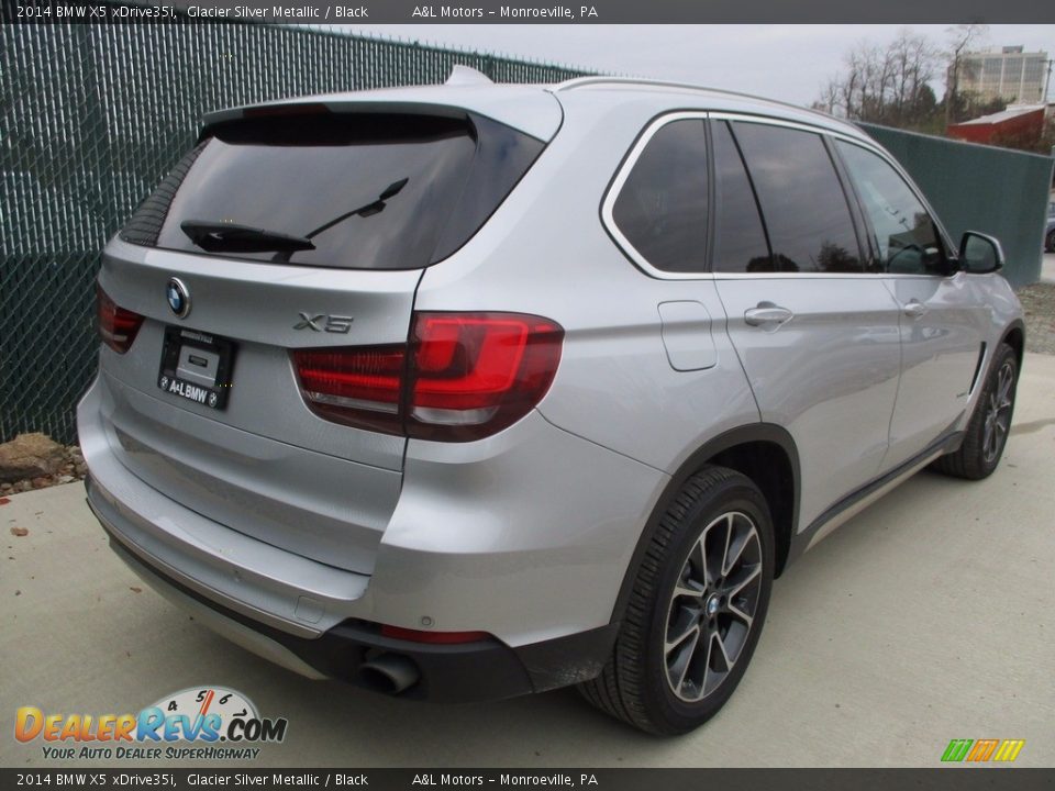 2014 BMW X5 xDrive35i Glacier Silver Metallic / Black Photo #3