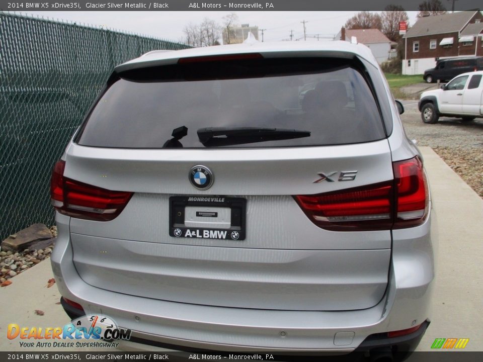 2014 BMW X5 xDrive35i Glacier Silver Metallic / Black Photo #4
