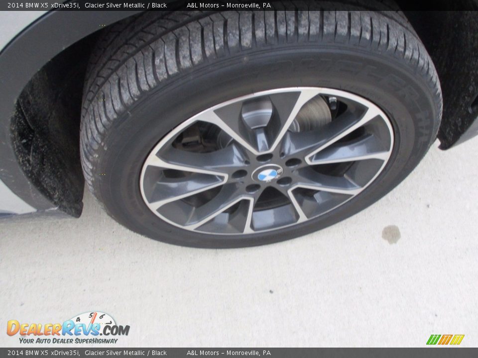 2014 BMW X5 xDrive35i Glacier Silver Metallic / Black Photo #5