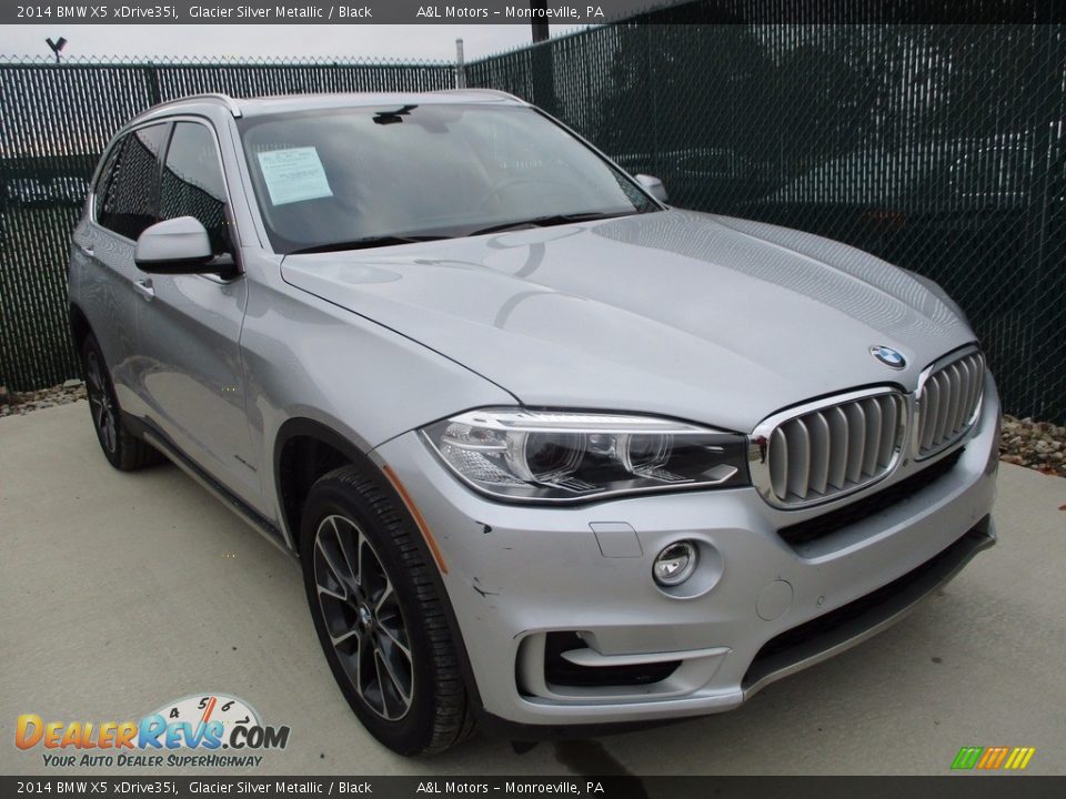 2014 BMW X5 xDrive35i Glacier Silver Metallic / Black Photo #6