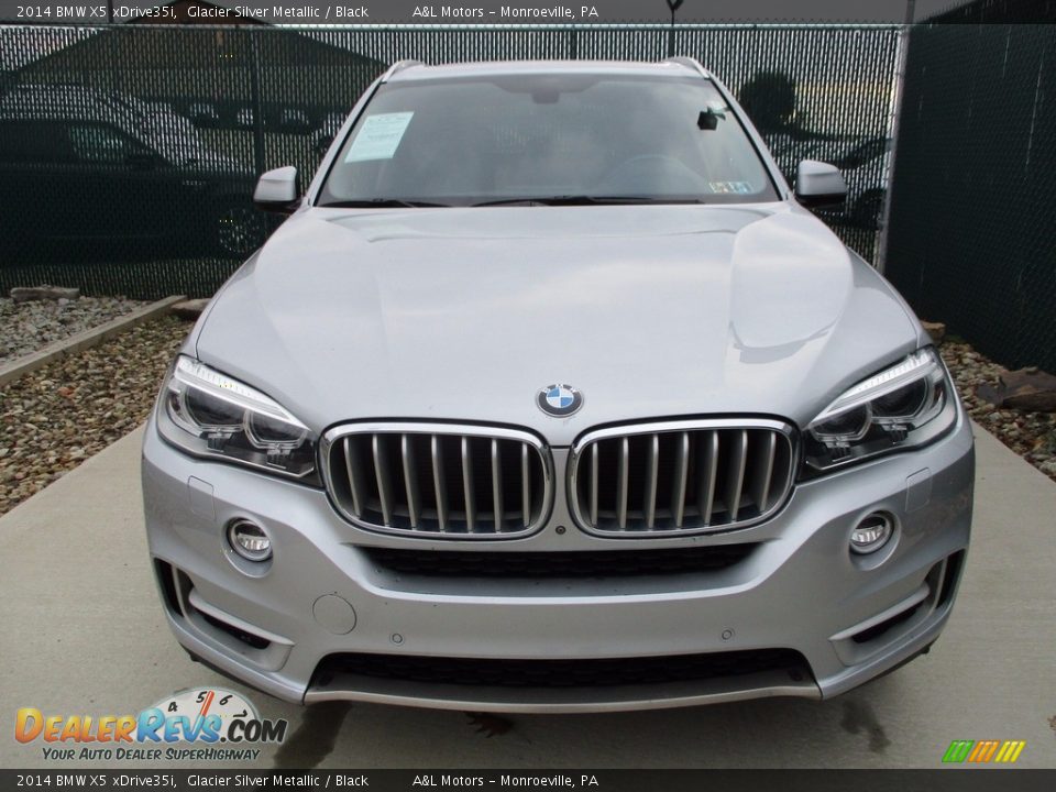 2014 BMW X5 xDrive35i Glacier Silver Metallic / Black Photo #7