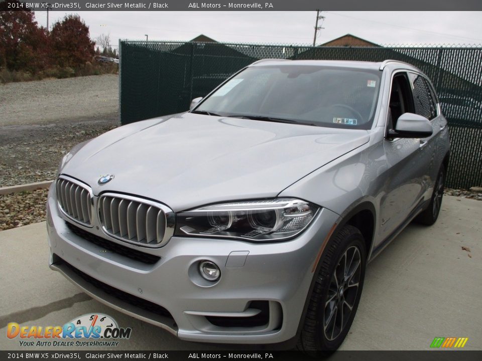 2014 BMW X5 xDrive35i Glacier Silver Metallic / Black Photo #8