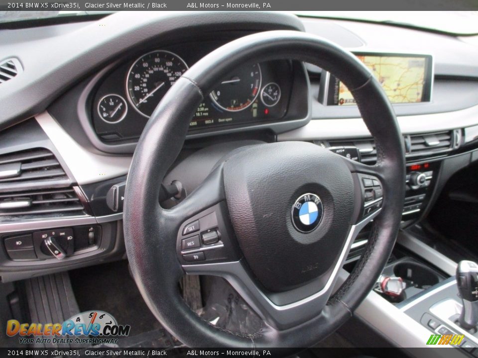 2014 BMW X5 xDrive35i Glacier Silver Metallic / Black Photo #14