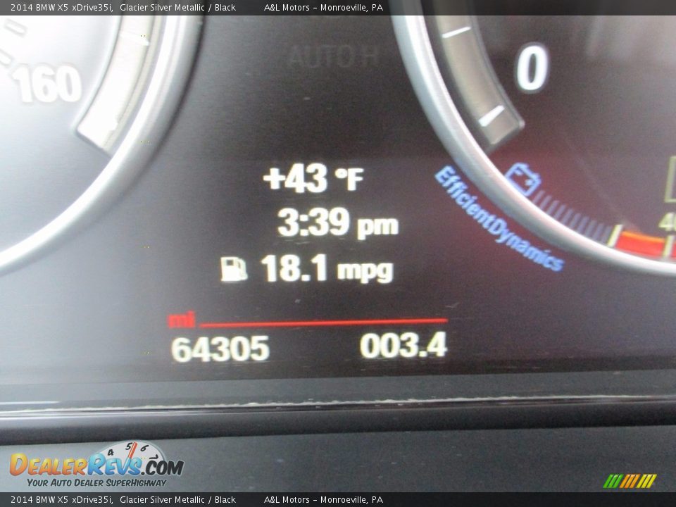 2014 BMW X5 xDrive35i Glacier Silver Metallic / Black Photo #20