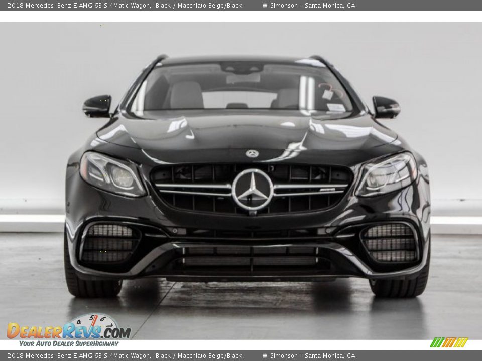 2018 Mercedes-Benz E AMG 63 S 4Matic Wagon Black / Macchiato Beige/Black Photo #2