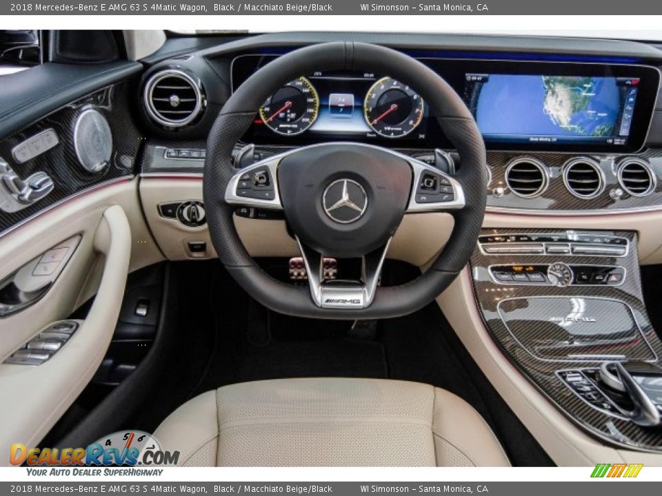 2018 Mercedes-Benz E AMG 63 S 4Matic Wagon Steering Wheel Photo #4