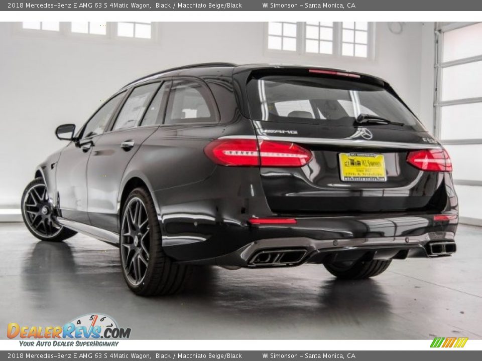 2018 Mercedes-Benz E AMG 63 S 4Matic Wagon Black / Macchiato Beige/Black Photo #10